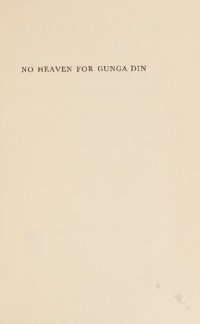 cover of the book No Heaven for Gunga Din, consisting of The British and American Officers' Book