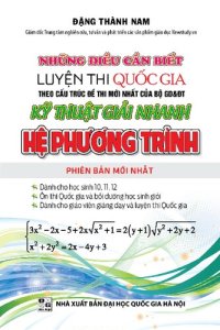 cover of the book Kỹ thuật giải nhanh hệ phương trình