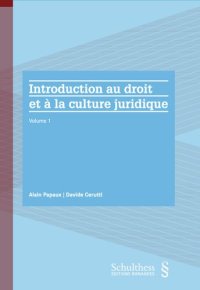 cover of the book Introduction au droit et à la culture juridique