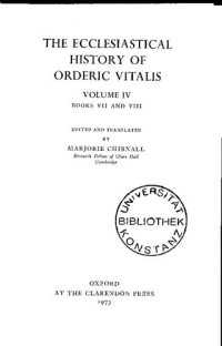 cover of the book The Ecclesiastical History of Orderic Vitalis: Vol. IV: Books VII and VIII