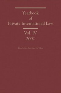 cover of the book Yearbook of Private International Law: Volume IV 2002