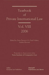 cover of the book Yearbook of Private International Law: Volume VIII 2006