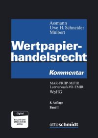 cover of the book Wertpapierhandelsrecht: Kommentar WpHG MAR PRIIP MiFIR Leerverkaufs-VO EMIR