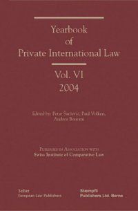 cover of the book Yearbook of Private International Law: Volume VI 2004