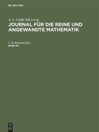 cover of the book Journal für die reine und angewandte Mathematik: Band 83