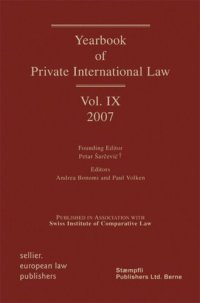 cover of the book Yearbook of Private International Law: Volume IX 2007