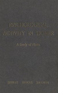 cover of the book Psychological Activity in Homer: A Study of Phren