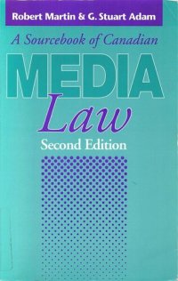 cover of the book Sourcebook of Canadian Media Law