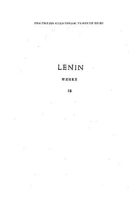 cover of the book Lenin Werke Band 38: Philosophische Hefte: 1895-1916