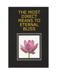 cover of the book THE MOST DIRECT MEANS TO ETERNAL BLISS