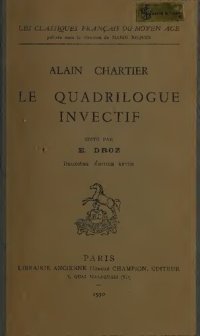 cover of the book Le quadrilogue invectif