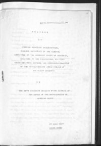 cover of the book Message of Comrade Mengistu Haile-Mariam, General Secretary of the Central Committee of the Workers' Party of Ethiopia, Chairman of the Provisional Military Administrative Council and Commander-in-chief of the Revolutionary Armed Forces of Socialist Ethio