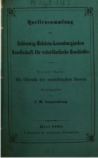 cover of the book Die Chronik der nordelbischen Sassen