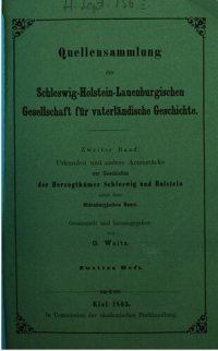 cover of the book Urkunden und andere Aktenstücke zur Geschichte der Herzogtümer Schleswig und Holstein unter den Oldenburgern