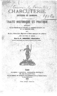 cover of the book Charcuterie ancienne et moderne