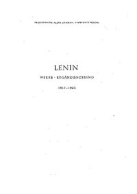 cover of the book Lenin Werke Band 42: Ergänzungsband 2: Okt. 1917 - März 1923