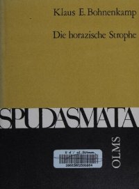 cover of the book Die horazische Strophe: Studien zur 'Lex Meinekiana'