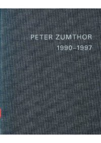 cover of the book Peter Zumthor English replacement Volume 2