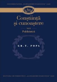 cover of the book Conștiință și cunoaștere. Volumul II - Publicistica