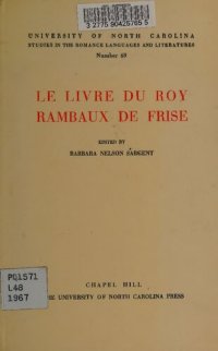 cover of the book Le Livre du Roy Rambaux de Frise