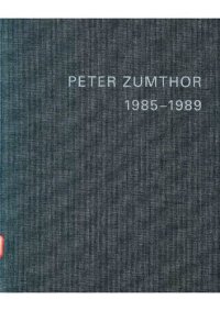 cover of the book Peter Zumthor English replacement Volume 1