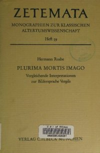 cover of the book Plurima mortis imago: Vergleichende Interpretationen zur Bildersprache Vergils