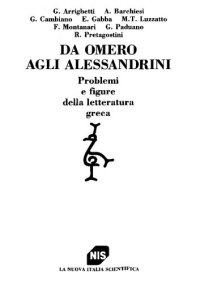 cover of the book Da Omero agli Alessandrini: problemi e figure della letteratura greca