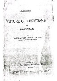 cover of the book Future of Christians in Pakistan