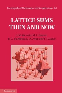 cover of the book Lattice Sums Then and Now