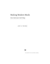 cover of the book Making Modern Meals: How Americans Cook Today