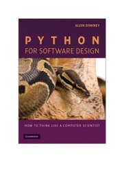 cover of the book Python for Software Design: How to Think Like a Computer Scientist