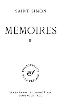 cover of the book Mémoires 3