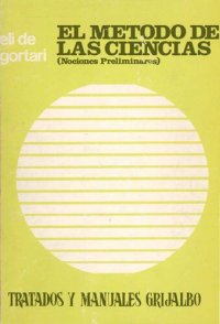 cover of the book El método de las ciencias. Nociones preliminares