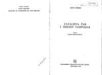 cover of the book Фаталиста Жак и његов господар  Fatalista Žak i njegov gospodar