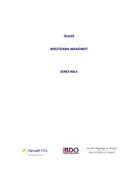 cover of the book Investiciona mogućnost: Genex kula