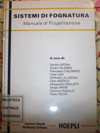 cover of the book Sistemi di fognatura - manuale di progettazione