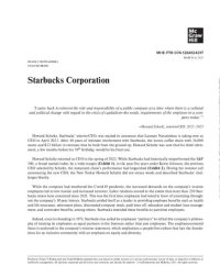 cover of the book Starbucks Corporation