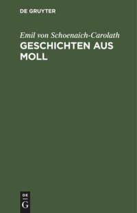 cover of the book Geschichten aus Moll