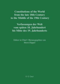 cover of the book Constitutions of the World from the late 18th Century to the Middle of the 19th Century: Vol. 5 Polish Constitutional Documents 1790–1848