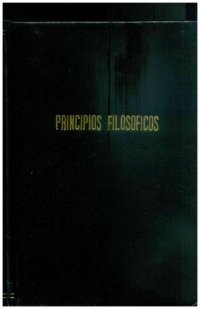 cover of the book Principios Filosóficos