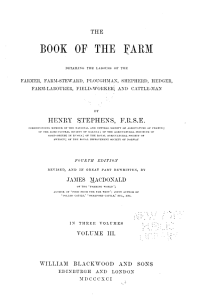 cover of the book The Book of the Farm: Detailing the Labours of the Farmer, Farm-steward, Ploughman, Shepherd, Hedger, Farm-labourer, Field-worker, and Cattle-man