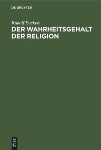 cover of the book Der Wahrheitsgehalt der Religion