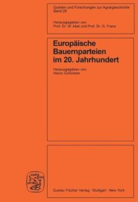 cover of the book Europäische Bauernparteien im 20. Jahrhundert