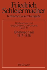 cover of the book Kritische Gesamtausgabe. Band 14 Briefwechsel 1817-1818: (Briefe 4321-4685)