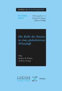 cover of the book Die Rolle des Staates in der globalisierten Wirtschaft