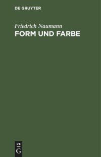 cover of the book Form und Farbe