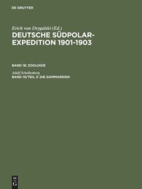 cover of the book Deutsche Südpolar-Expedition 1901-1903: Band 10/Teil 3 Die Gammariden