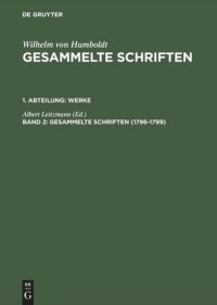 cover of the book Gesammelte Schriften: Band 2 1796–1799