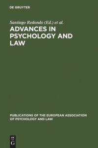 cover of the book Advances in Psychology and Law: International Contributions