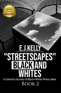 cover of the book "StreetScapes" Black and Whites Book 2: A Colorful Journey of Black+White Photo Ideas